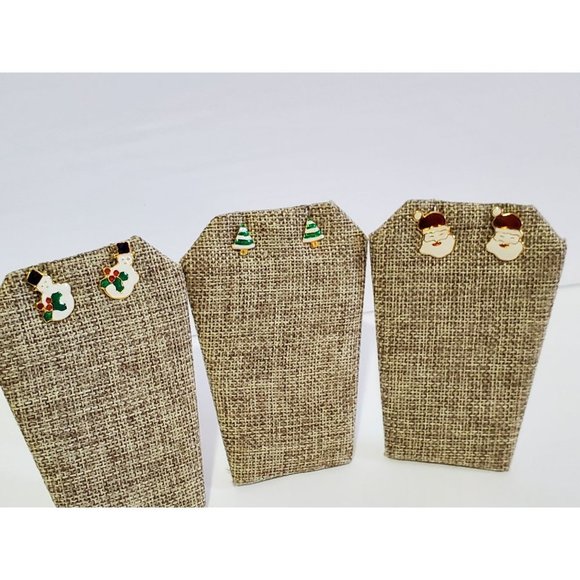 Unbranded Jewelry - 2 for $10 🎈 Set of 3 Pierced Christmas Holiday Earrings Santa Snowman Tree